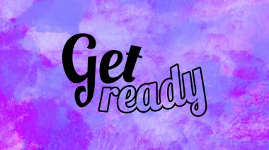 Soyut suluboya tasarımı, su boyalı doku arkaplanı üzerine metin hazırla.