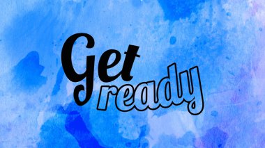 Soyut suluboya tasarımı, su boyalı doku arkaplanı üzerine metin hazırla.