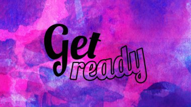 Soyut suluboya tasarımı, su boyalı doku arkaplanı üzerine metin hazırla.