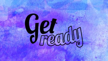 Soyut suluboya tasarımı, su boyalı doku arkaplanı üzerine metin hazırla.