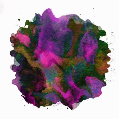 Soyut suluboya tasarımı, boyalı su dokusunu temizler..