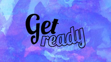 Soyut renkli arkaplan üzerine hazır sözcükler al