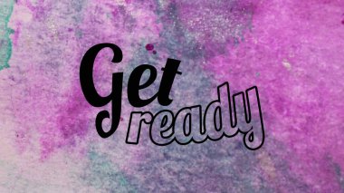 Soyut renkli arkaplan üzerine hazır sözcükler al