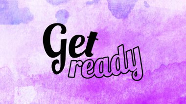 Soyut renkli arkaplan üzerine hazır sözcükler al