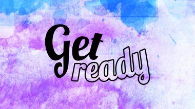 Soyut renkli arkaplan üzerine hazır sözcükler al