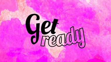 Soyut renkli arkaplan üzerine hazır sözcükler al