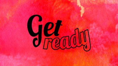 Soyut renkli arkaplan üzerine hazır sözcükler al