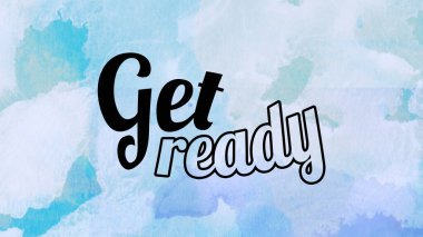 Soyut renkli arkaplan üzerine hazır sözcükler al