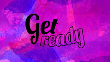 Soyut renkli arkaplan üzerine hazır sözcükler al