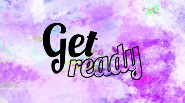 Soyut renkli arkaplan üzerine hazır sözcükler al