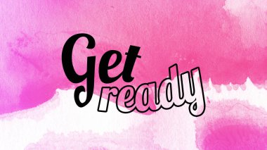 Soyut renkli arkaplan üzerine hazır sözcükler al