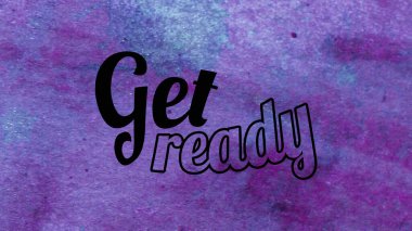 Soyut renkli arkaplan üzerine hazır sözcükler al