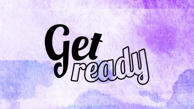 Soyut renkli arkaplan üzerine hazır sözcükler al