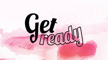 Soyut renkli arkaplan üzerine hazır sözcükler al