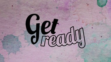 Soyut renkli arkaplan üzerine hazır sözcükler al