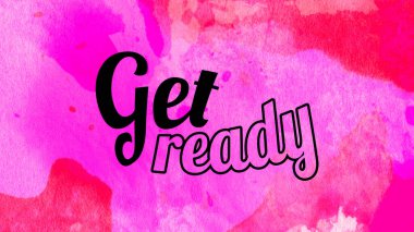 Soyut renkli arkaplan üzerine hazır sözcükler al