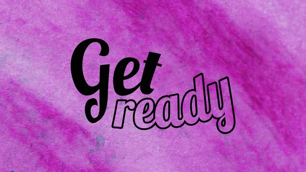 Get Ready Words Abstract Colorful Background — Stock Photo, Image