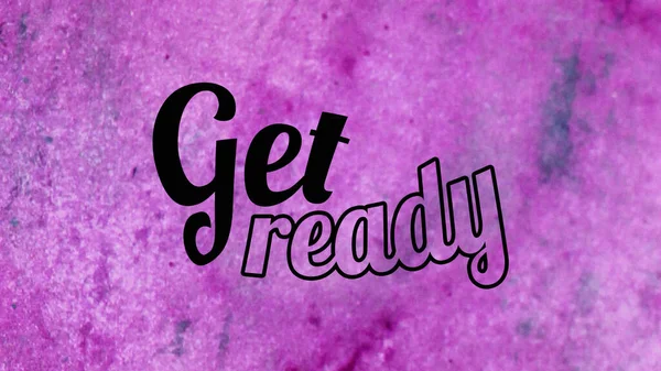 Get Ready Words Abstract Colorful Background — Stock Photo, Image