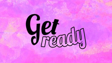 Soyut renkli arkaplan üzerine hazır sözcükler al