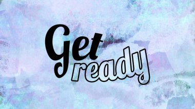 Soyut renkli arkaplan üzerine hazır sözcükler al