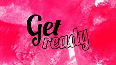 Soyut renkli arkaplan üzerine hazır sözcükler al