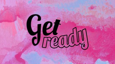 Soyut suluboya tasarımı, su boyalı doku arkaplanı üzerine metin hazırla.