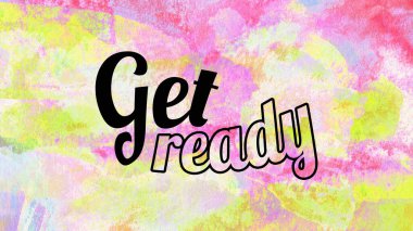 Soyut suluboya tasarımı, su boyalı doku arkaplanı üzerine metin hazırla.