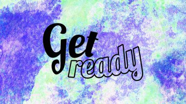 Soyut suluboya tasarımı, su boyalı doku arkaplanı üzerine metin hazırla.