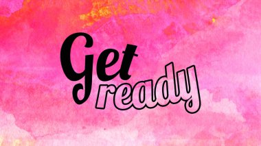 Soyut suluboya tasarımı, su boyalı doku arkaplanı üzerine metin hazırla.