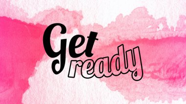 Soyut suluboya tasarımı, su boyalı doku arkaplanı üzerine metin hazırla.