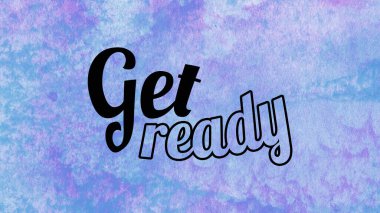 Soyut suluboya tasarımı, su boyalı doku arkaplanı üzerine metin hazırla.