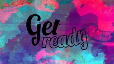 Soyut suluboya tasarımı, su boyalı doku arkaplanı üzerine metin hazırla.