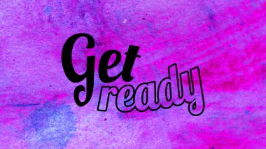 Soyut suluboya tasarımı, su boyalı doku arkaplanı üzerine metin hazırla.