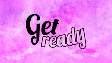 Soyut suluboya tasarımı, su boyalı doku arkaplanı üzerine metin hazırla.