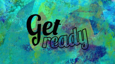 Soyut suluboya tasarımı, su boyalı doku arkaplanı üzerine metin hazırla.