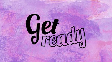 Soyut suluboya tasarımı, su boyalı doku arkaplanı üzerine metin hazırla.