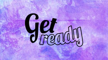 Soyut suluboya tasarımı, su boyalı doku arkaplanı üzerine metin hazırla.