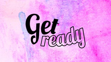 Soyut suluboya tasarımı, su boyalı doku arkaplanı üzerine metin hazırla.