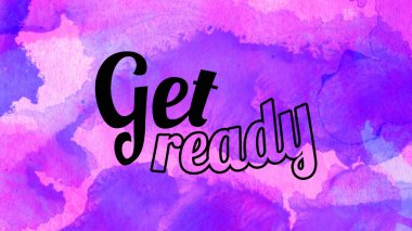 Soyut suluboya tasarımı, su boyalı doku arkaplanı üzerine metin hazırla.