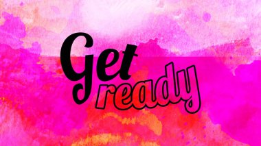 Soyut suluboya tasarımı, su boyalı doku arkaplanı üzerine metin hazırla.