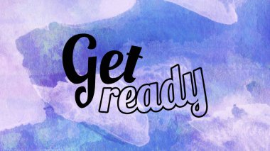 Soyut suluboya tasarımı, su boyalı doku arkaplanı üzerine metin hazırla.