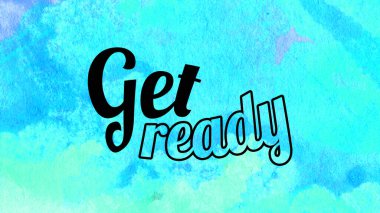 Soyut suluboya tasarımı, su boyalı doku arkaplanı üzerine metin hazırla.