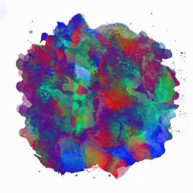 Soyut suluboya tasarımı, boyalı su dokusunu temizler..