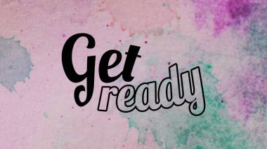 Soyut suluboya tasarımı, su boyalı doku arkaplanı üzerine metin hazırla.