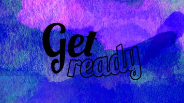 Soyut suluboya tasarımı, su boyalı doku arkaplanı üzerine metin hazırla.