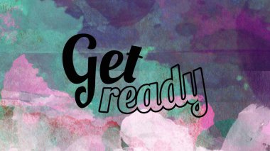 Soyut suluboya tasarımı, su boyalı doku arkaplanı üzerine metin hazırla.