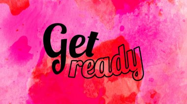 Soyut suluboya tasarımı, su boyalı doku arkaplanı üzerine metin hazırla.