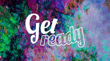 Soyut suluboya tasarımı, su boyalı doku arkaplanı üzerine metin hazırla.