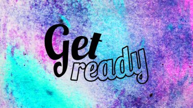 Soyut suluboya tasarımı, su boyalı doku arkaplanı üzerine metin hazırla.