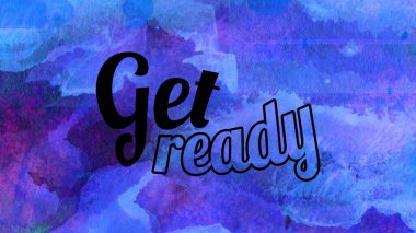 Soyut suluboya tasarımı, su boyalı doku arkaplanı üzerine metin hazırla.